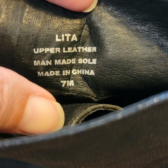 Jeffrey Campbell Lita Handmade Havana Last Black Leather Platform Bootie - Picture 15 of 15